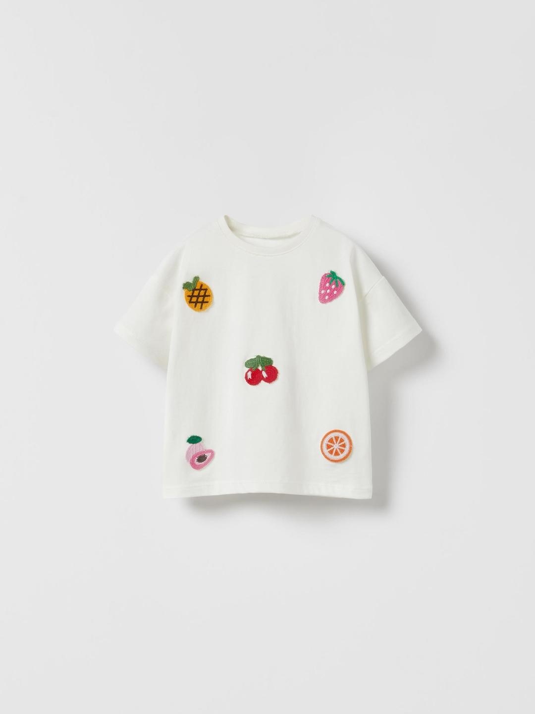 

ZARA Kids-Unisex White Tshirts