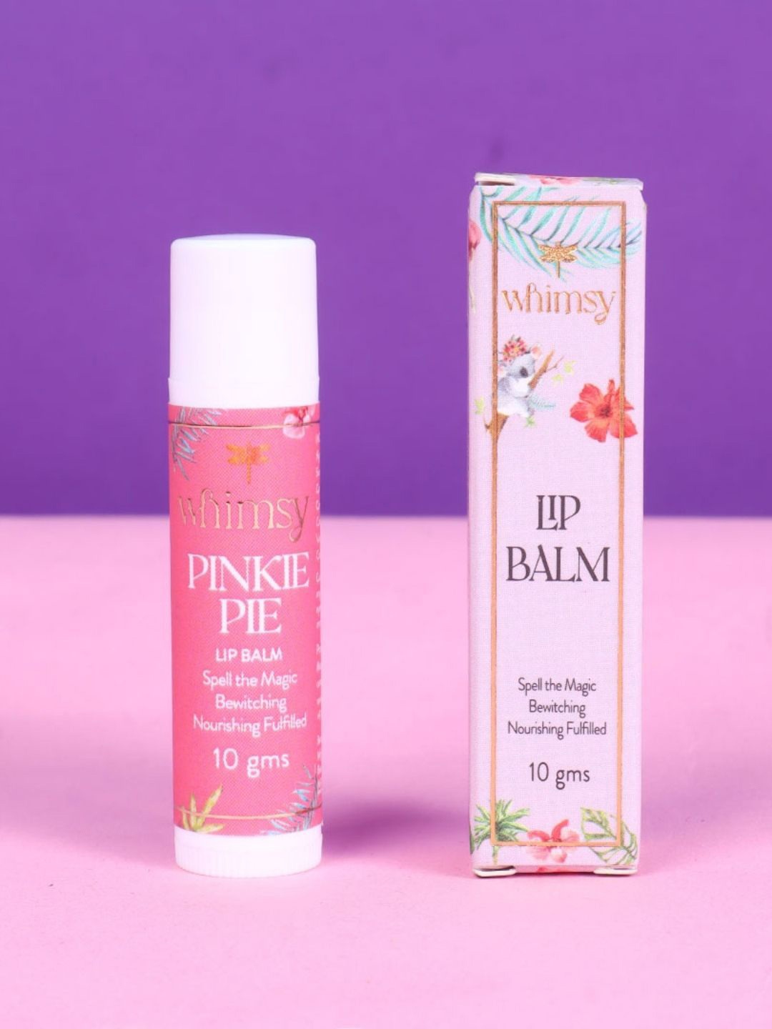 

Whimsy Beauty Lip Balm With Jojoba Oil-Pinkie Pie-5g, Pink