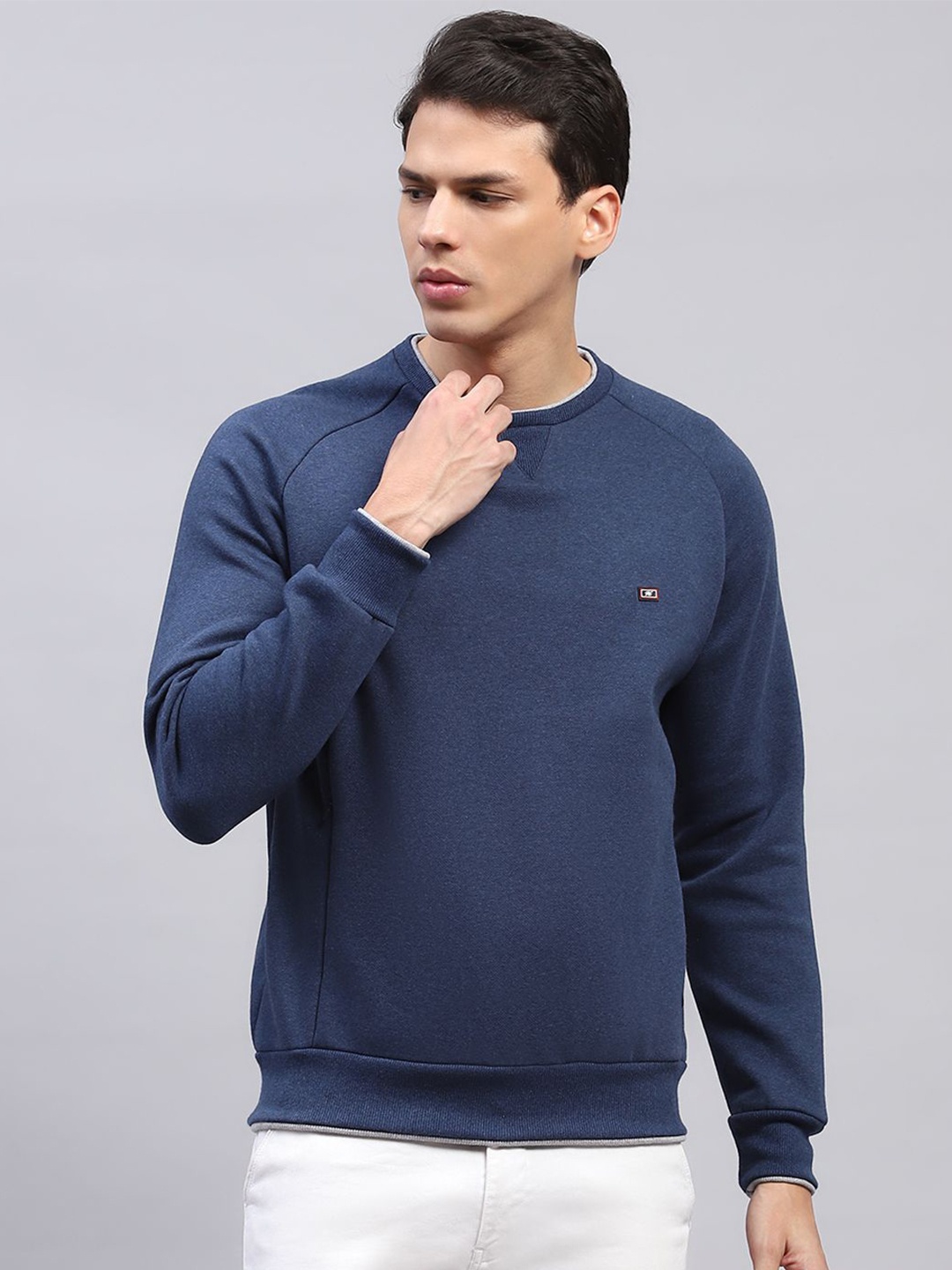 

Monte Carlo Men Round Neck Pullover Sweatshirt, Blue