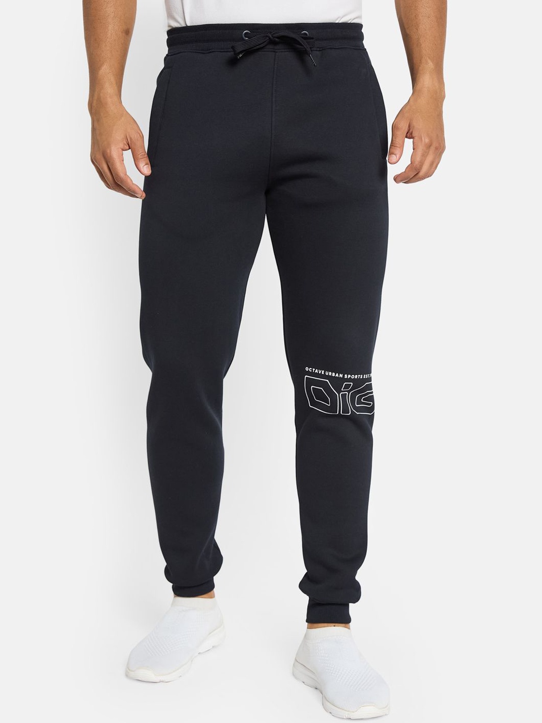 

Octave Men Mid-Rise Track Pant, Navy blue