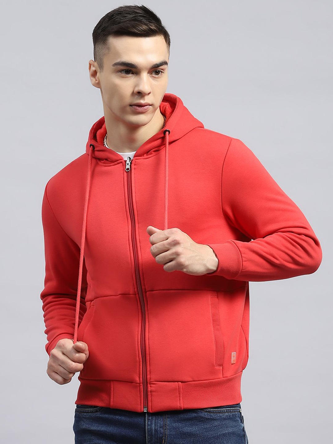 

Monte Carlo Men Hooded Cotton Sweatshirt, Coral