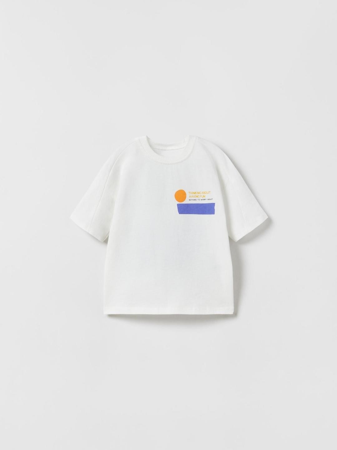 

ZARA Kids-Unisex White Tshirts