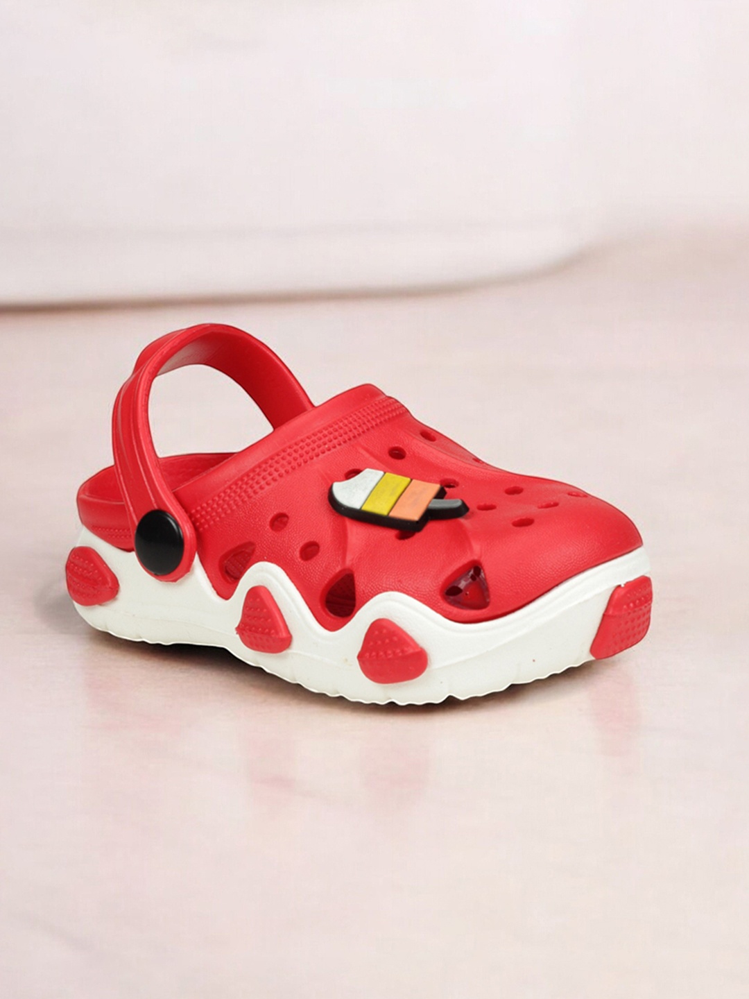 

Lil Lollipop Kids Ice Applique Anti-Slip Clogs, Red