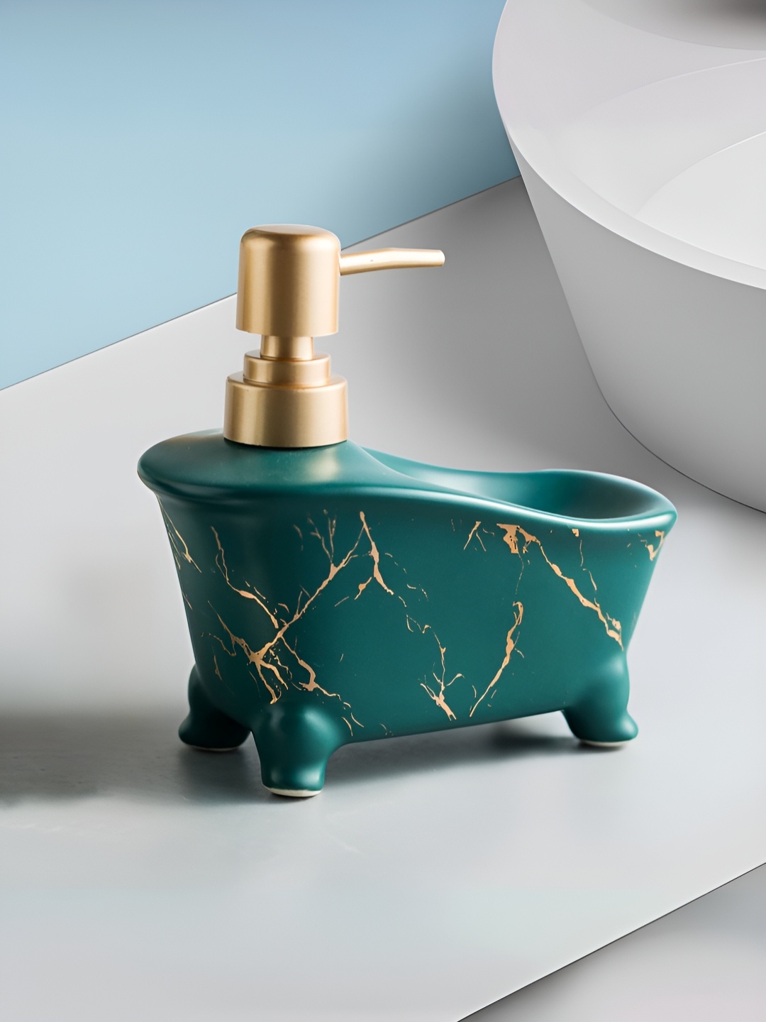 

Plantex Green Ceramic Soap Dispenser