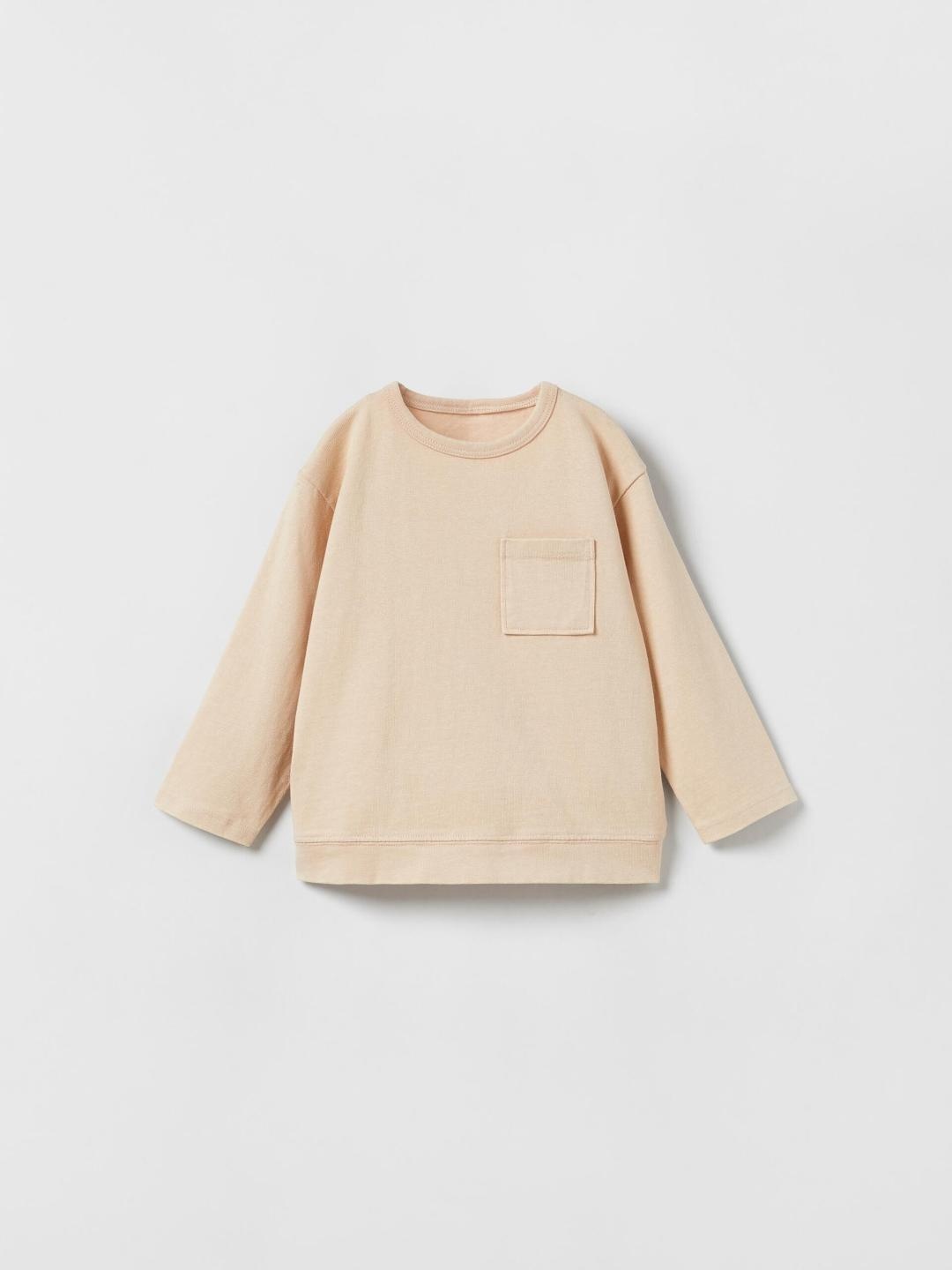 

ZARA Kids-Unisex Brown Tshirts