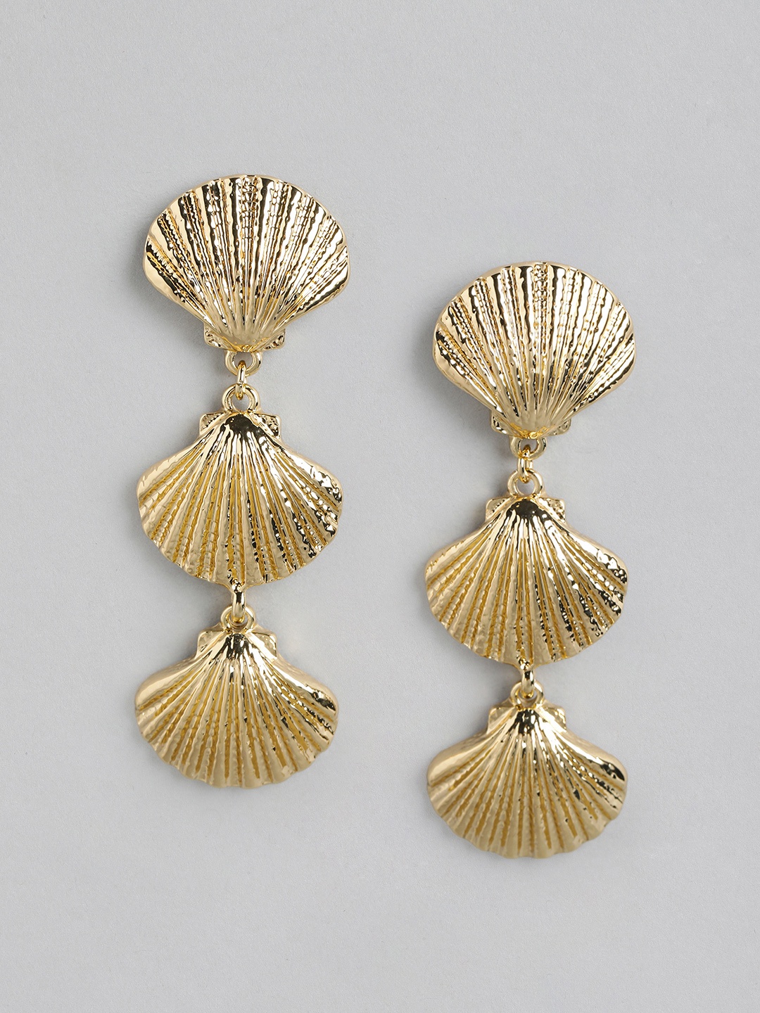 

Forever New Gold-Plated Contemporary Drop Earrings