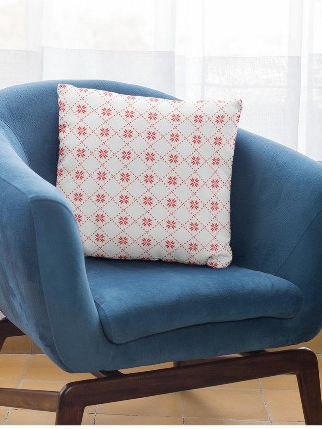 

THEYAYACAFE White & Pink Velvet Square Cushion Covers