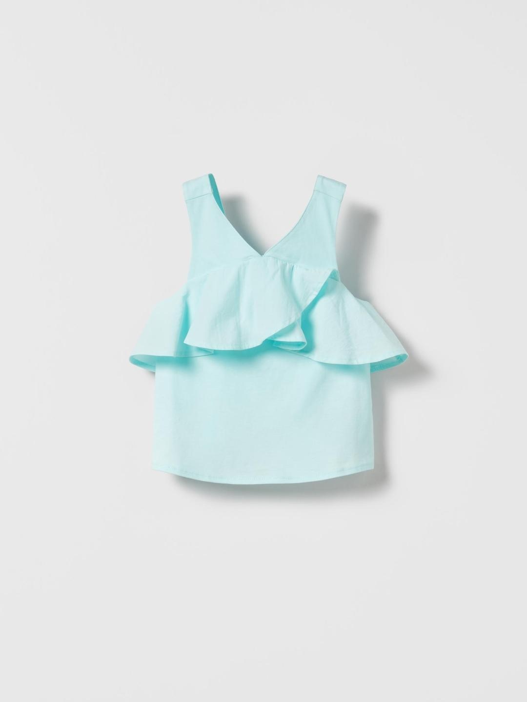 

ZARA Girls Blue Tshirts