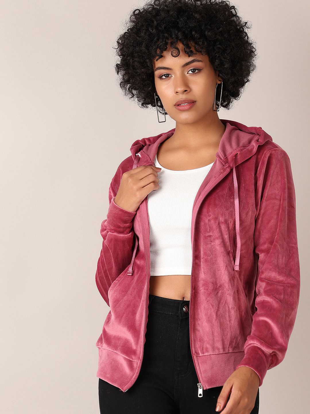 

V-Mart Women Hooded Sweatshirt, Pink