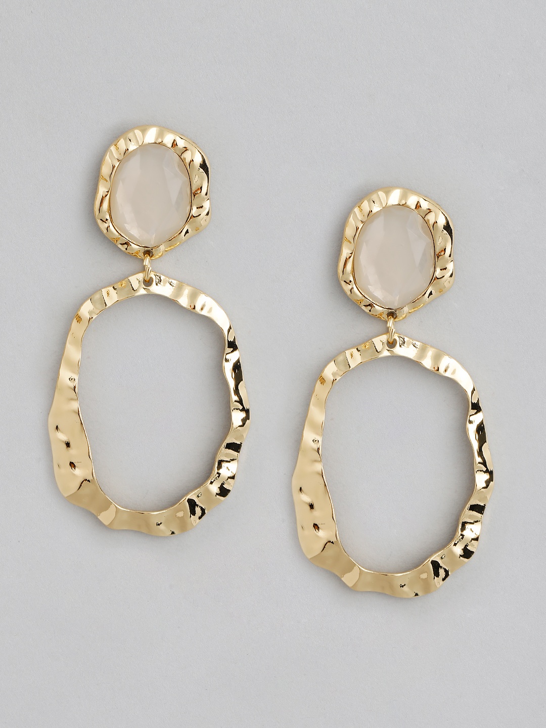 

Forever New Gold-Plated Oval Drop Earrings
