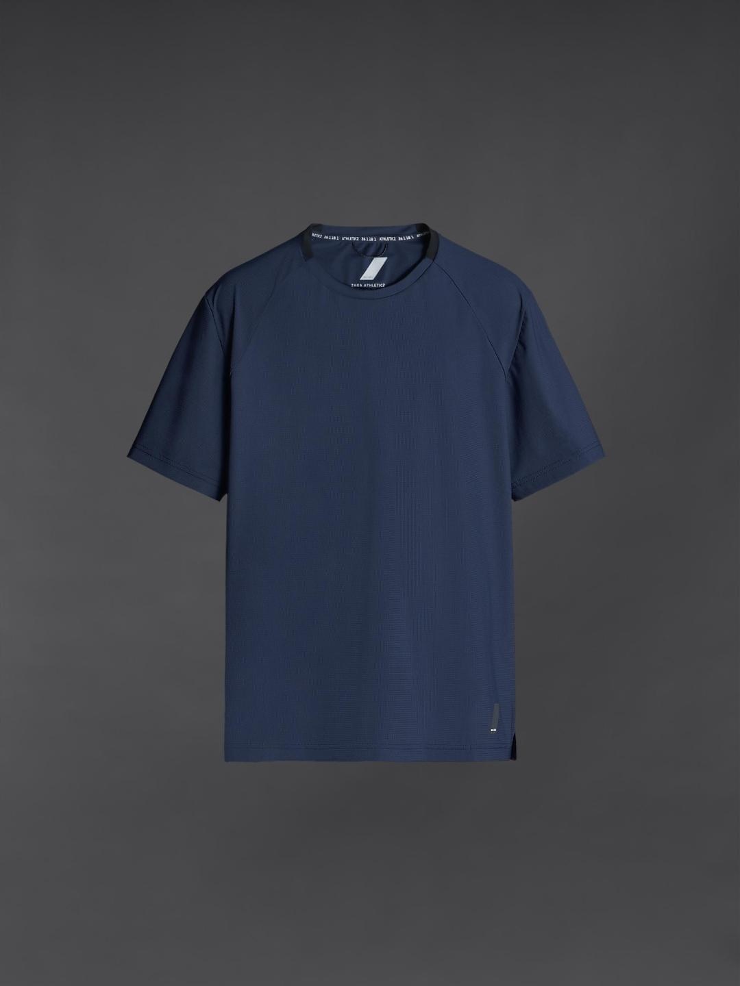 

ZARA Men Navy Blue Tshirts