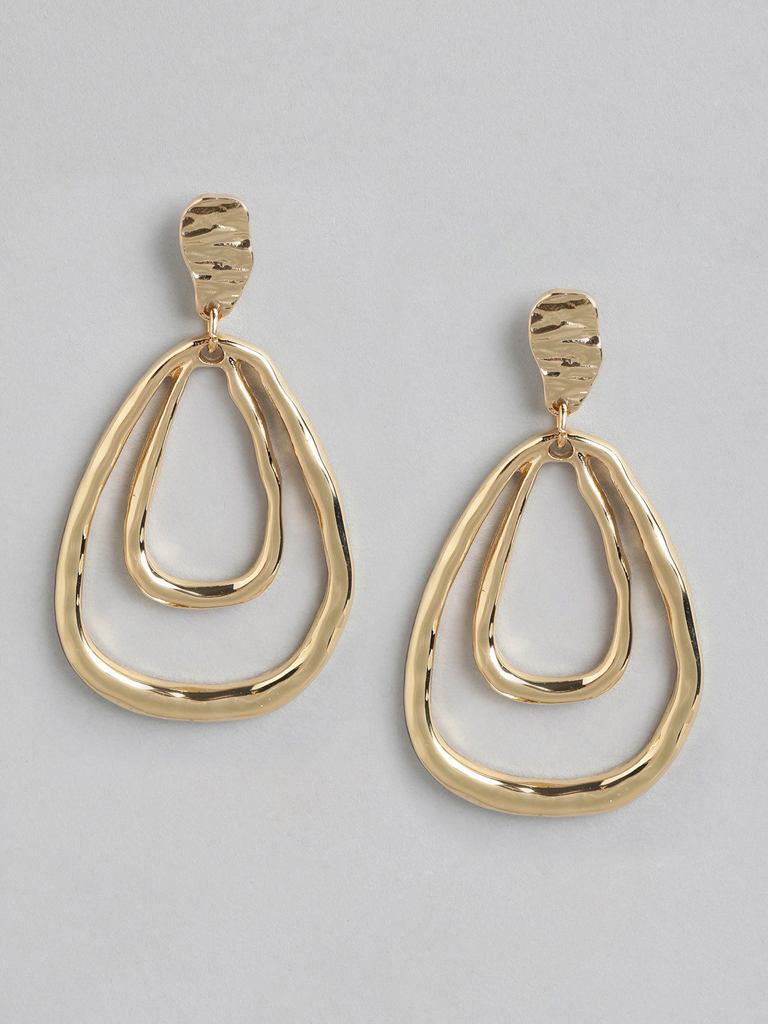 

Forever New Gold-Plated Contemporary Drop Earrings
