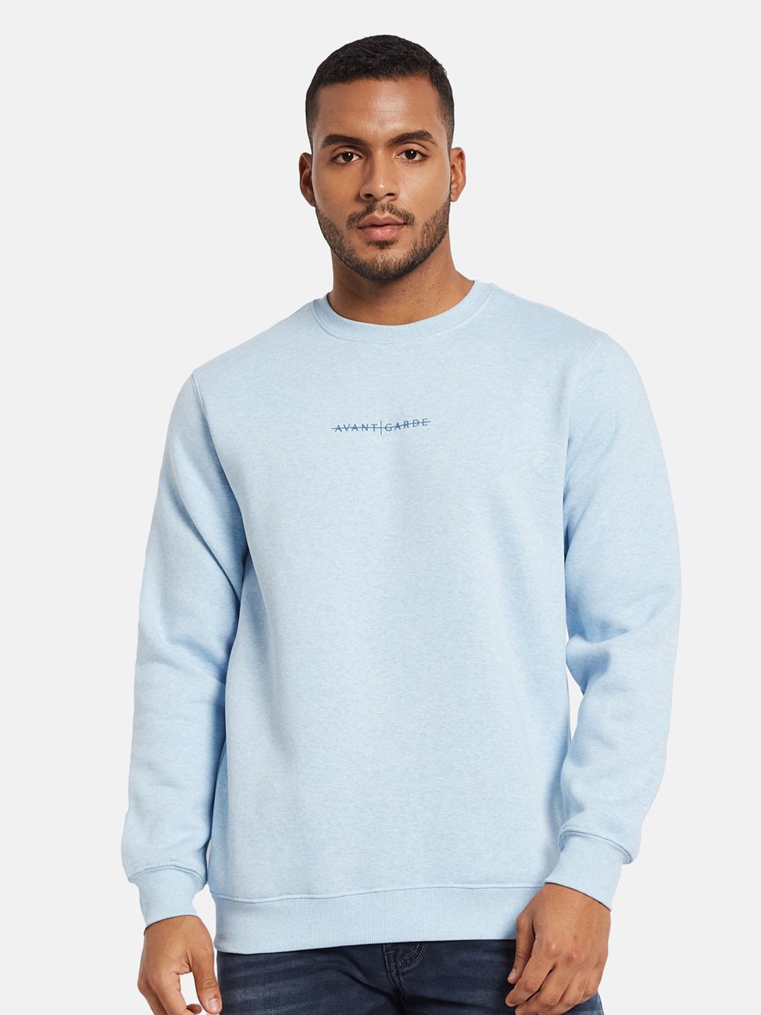 

Octave aw24 Men Long Sleeves Round Neck Sweatshirt, Blue