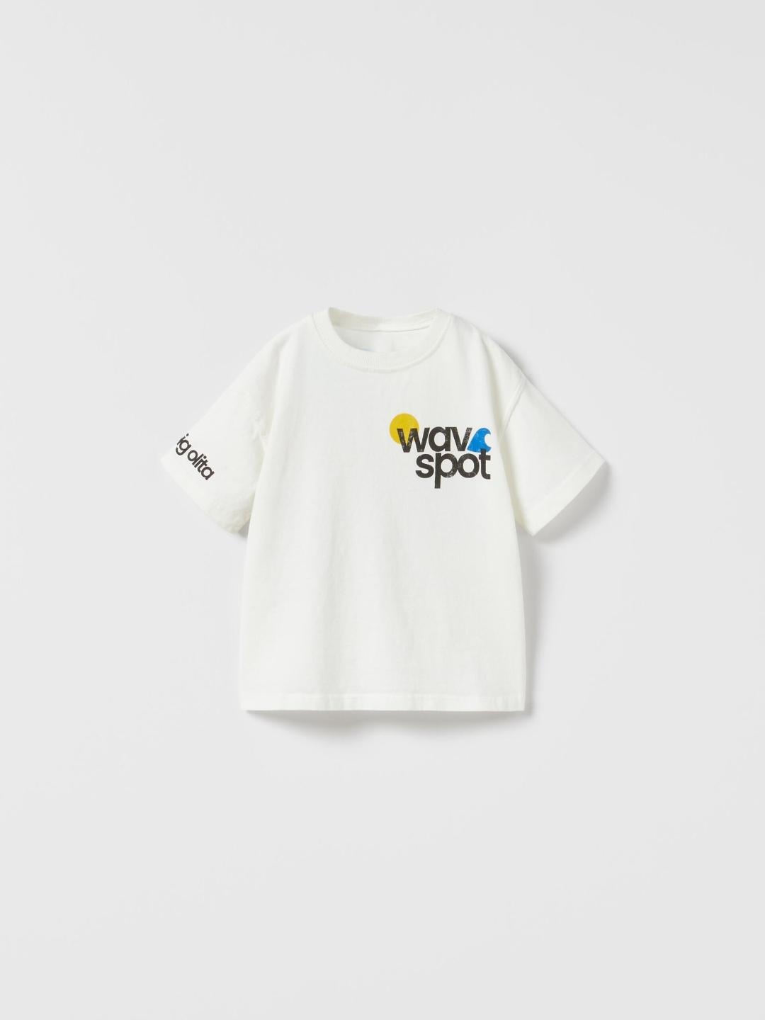 

ZARA Kids-Unisex White Tshirts