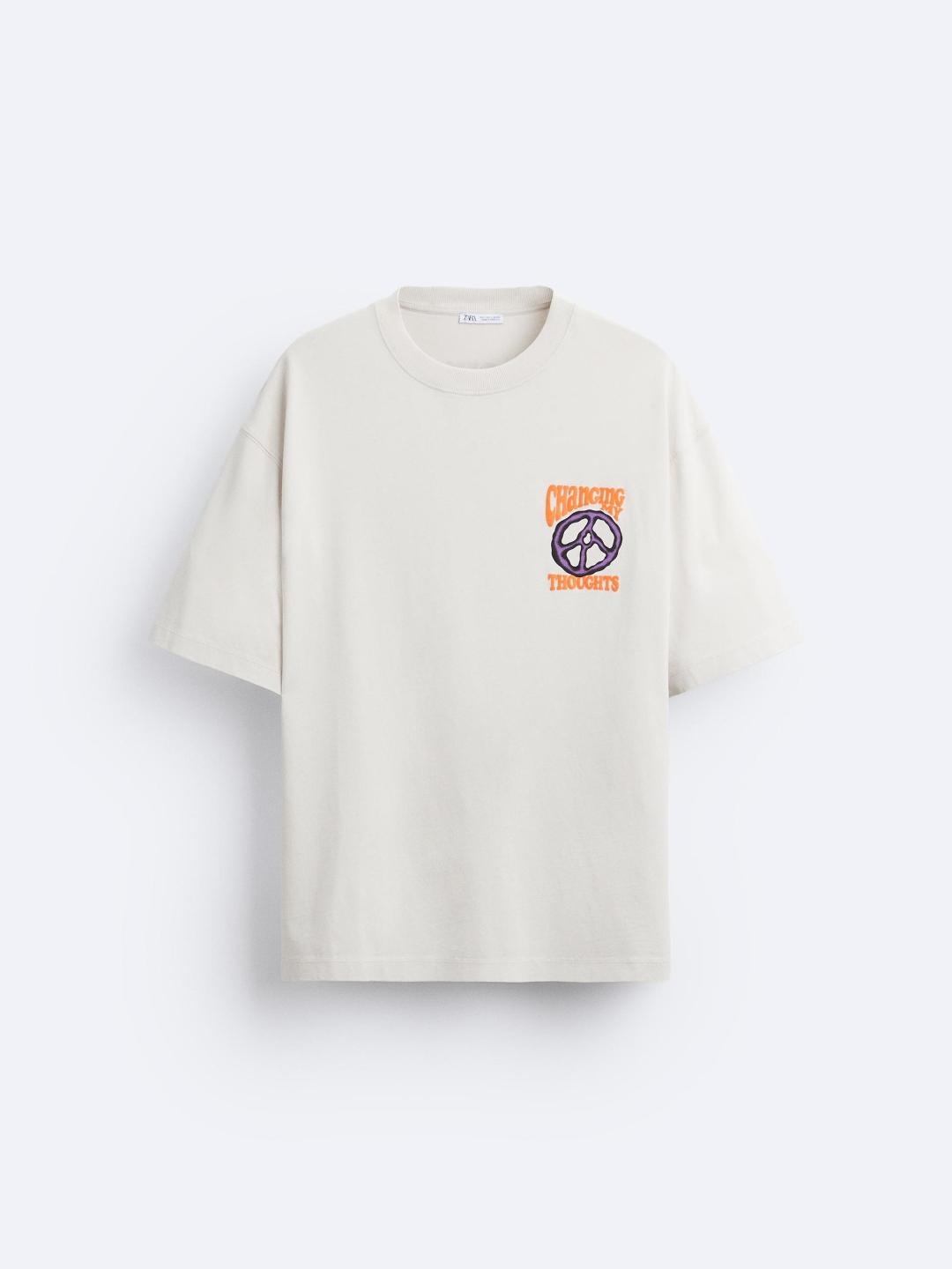 

ZARA Men Grey Tshirts