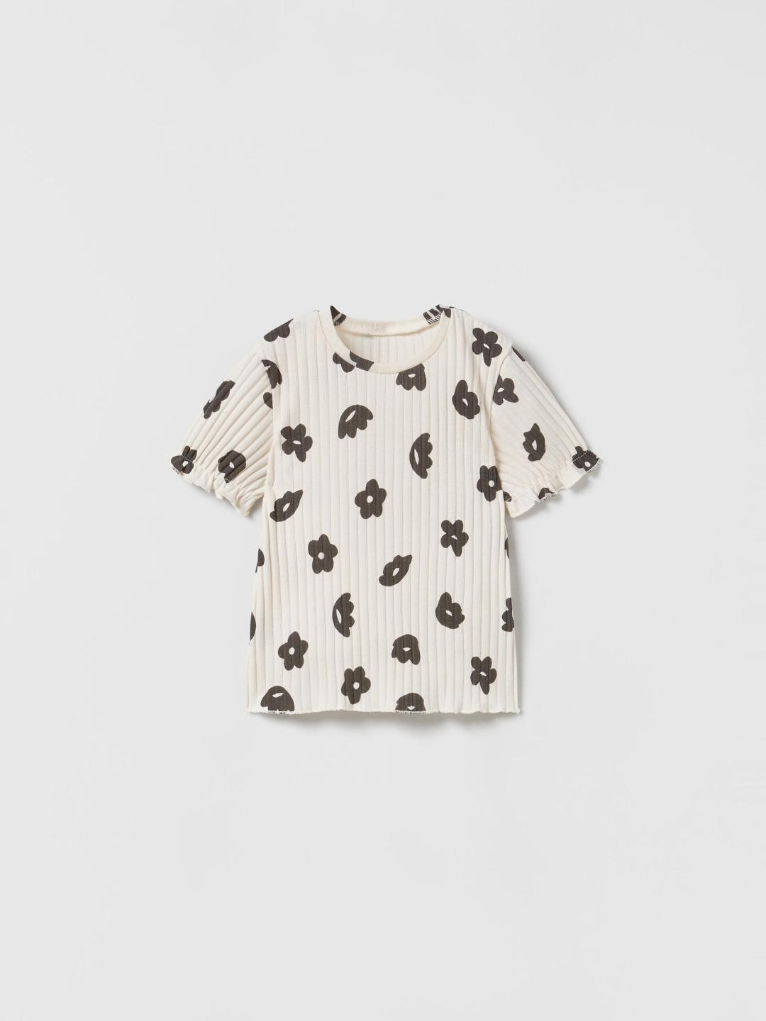 

ZARA Kids-Unisex Beige Tshirts