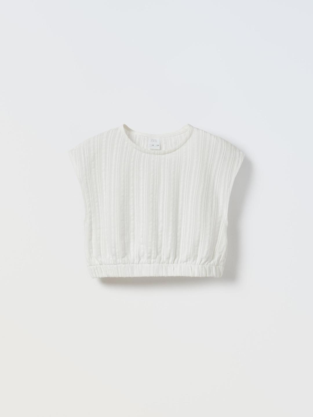

ZARA Girls White Tshirts