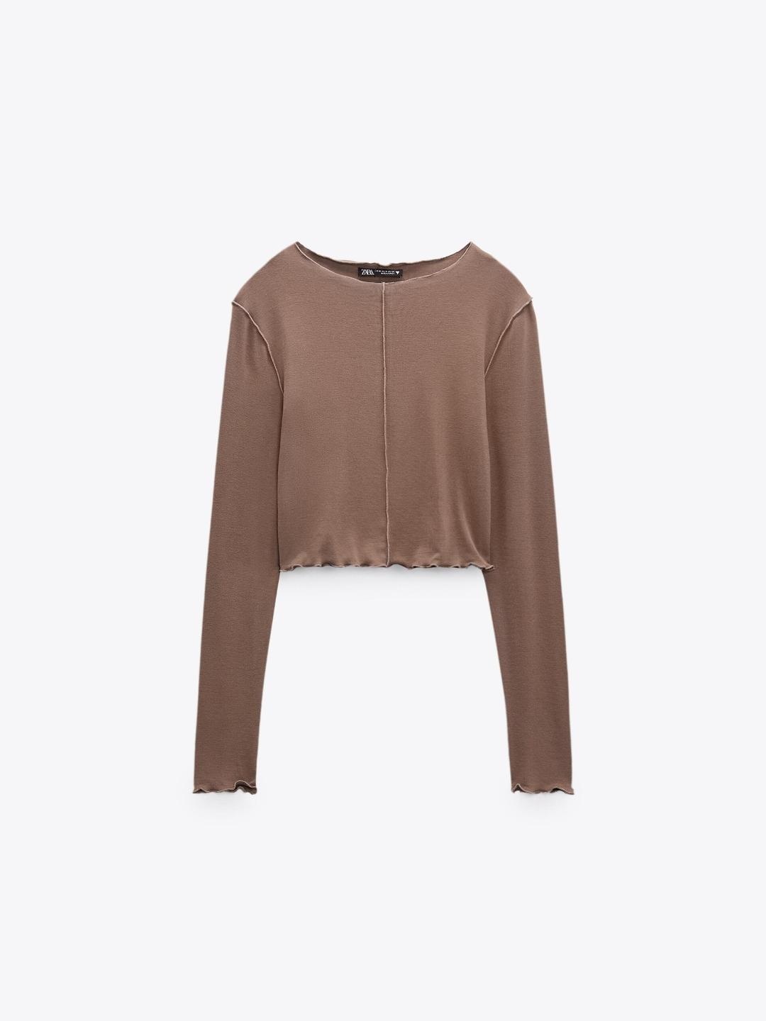 

ZARA Women Brown Tshirts