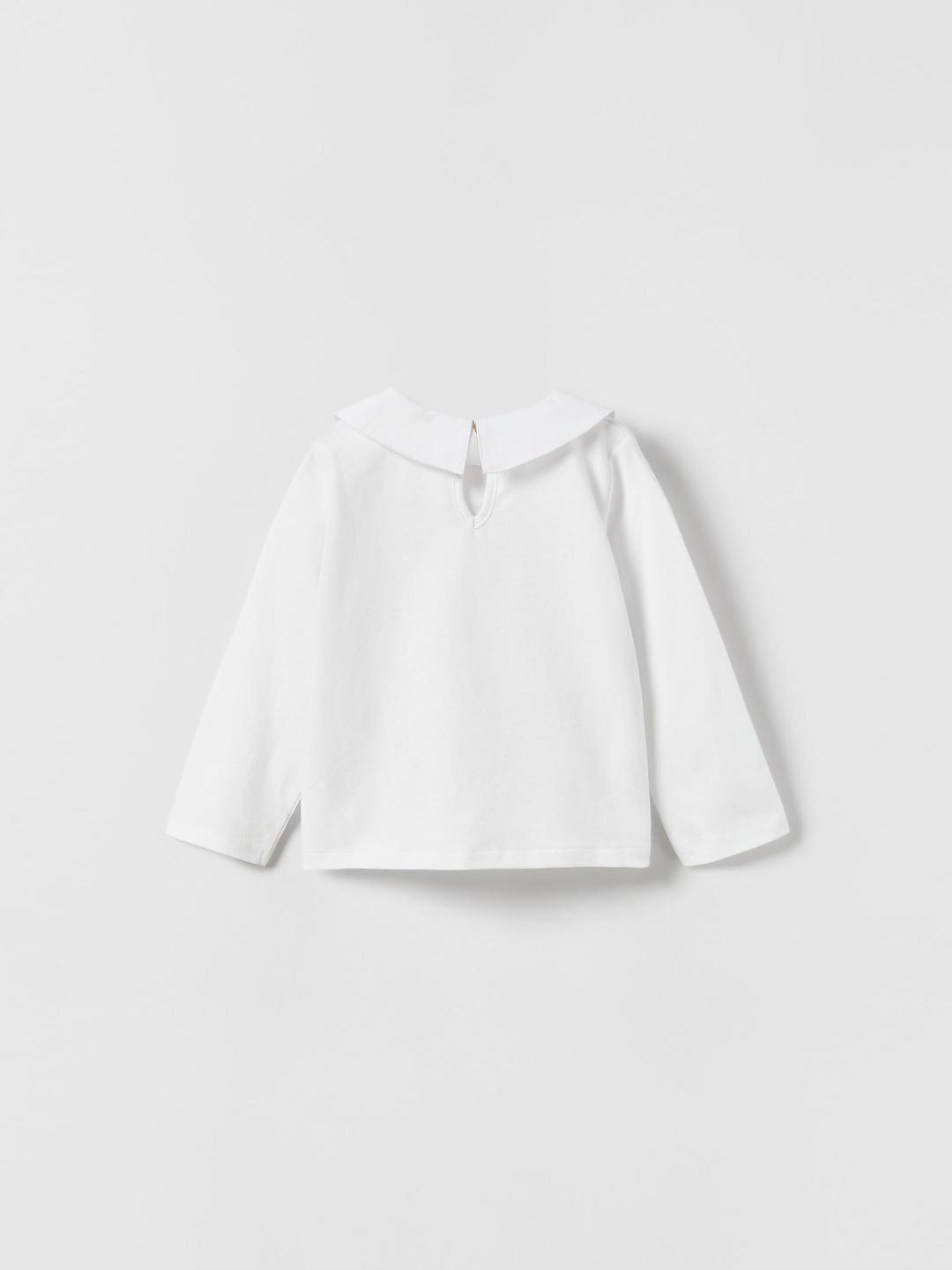 

ZARA Kids-Unisex White Tshirts