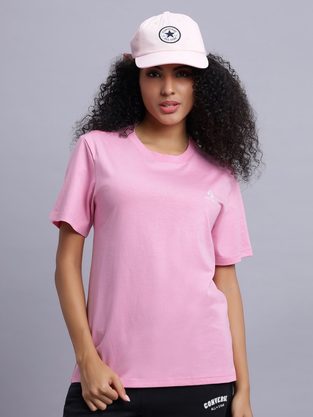 

Converse Unisex Go-To Embroidered Star Chevron Standard-Fit T-Shirt, Pink