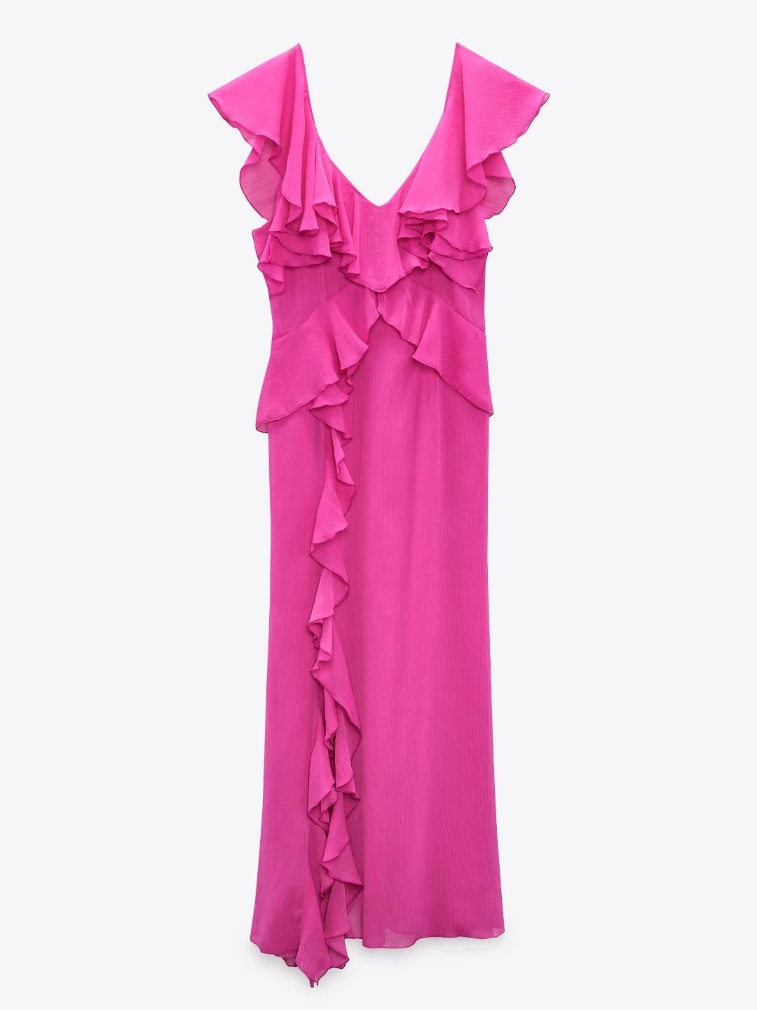 

ZARA Women Magenta Dresses