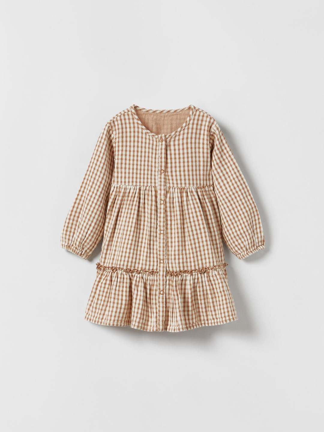 

ZARA Girls Beige Dresses