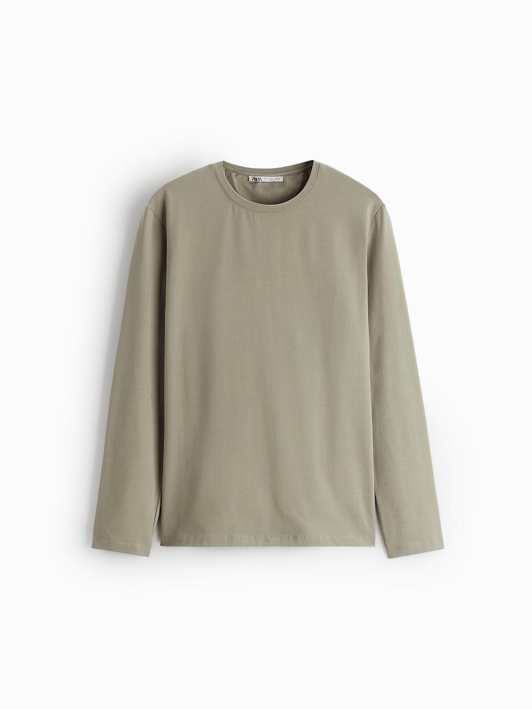 

ZARA Men Beige Tshirts