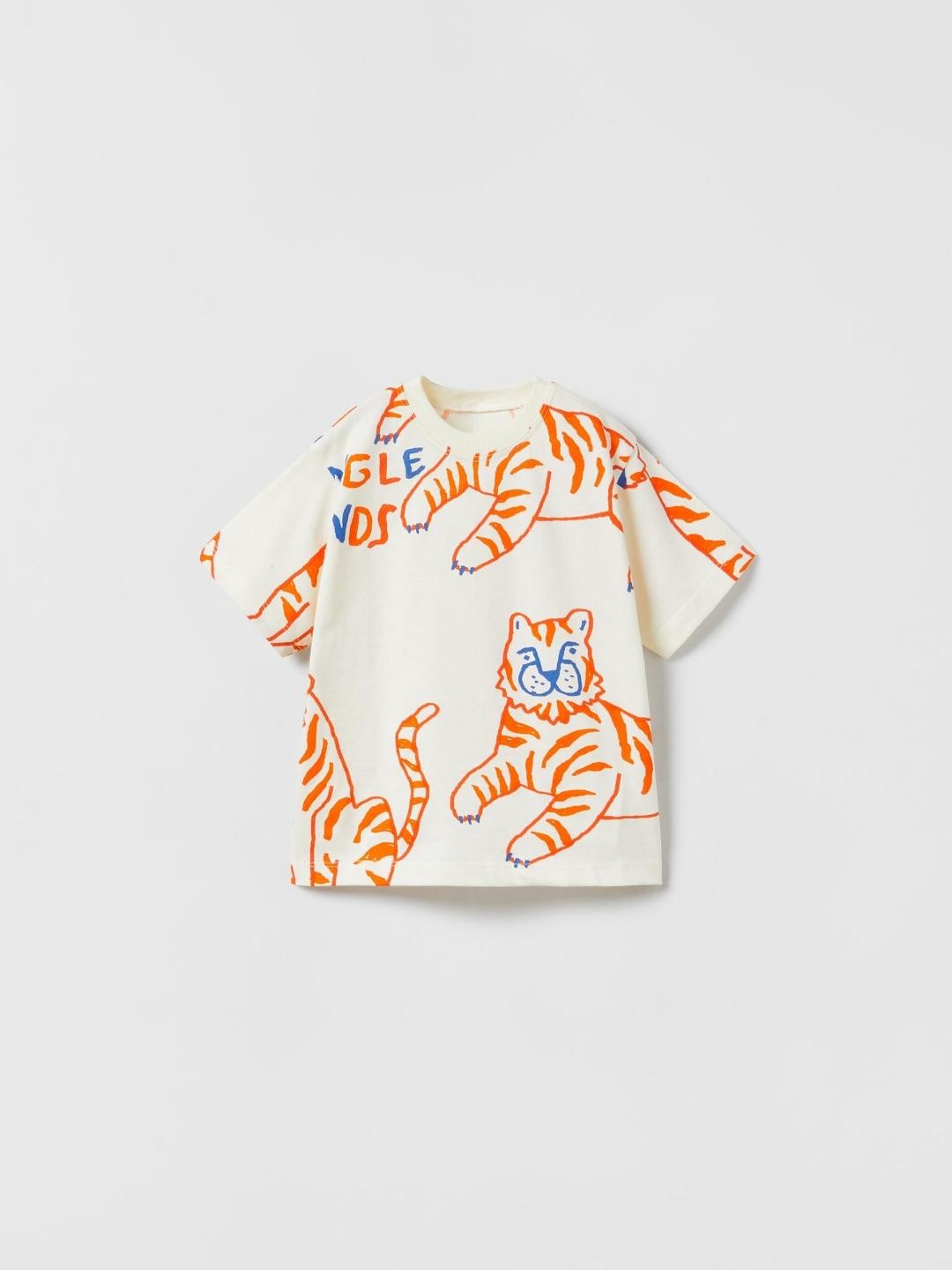 

ZARA Kids-Unisex Orange Tshirts