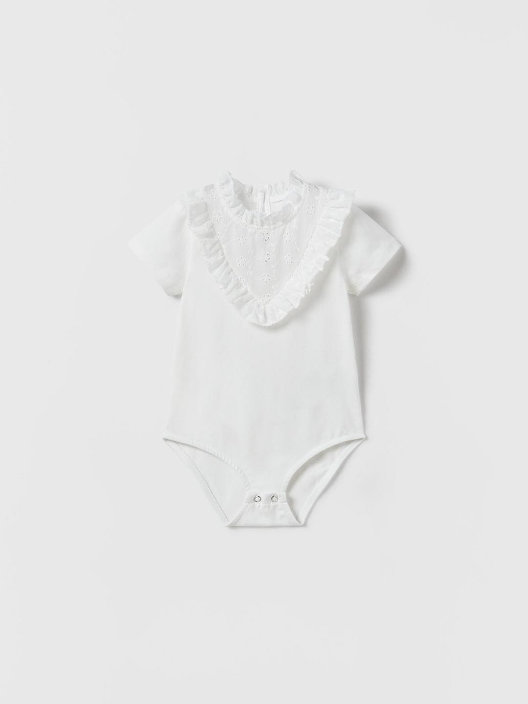 

ZARA Kids-Unisex White Tshirts