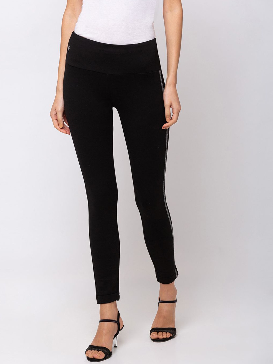 

SHECZZAR Women Skinny Fit Jeggings, Black