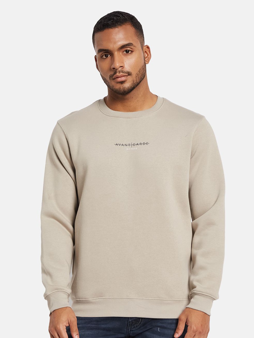 

Octave Men Round Neck Sweatshirt, Brown