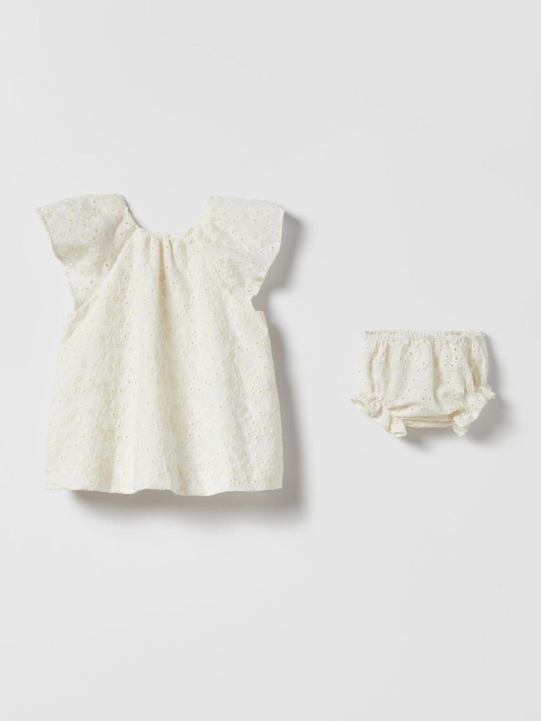 

ZARA Girls Beige Dresses