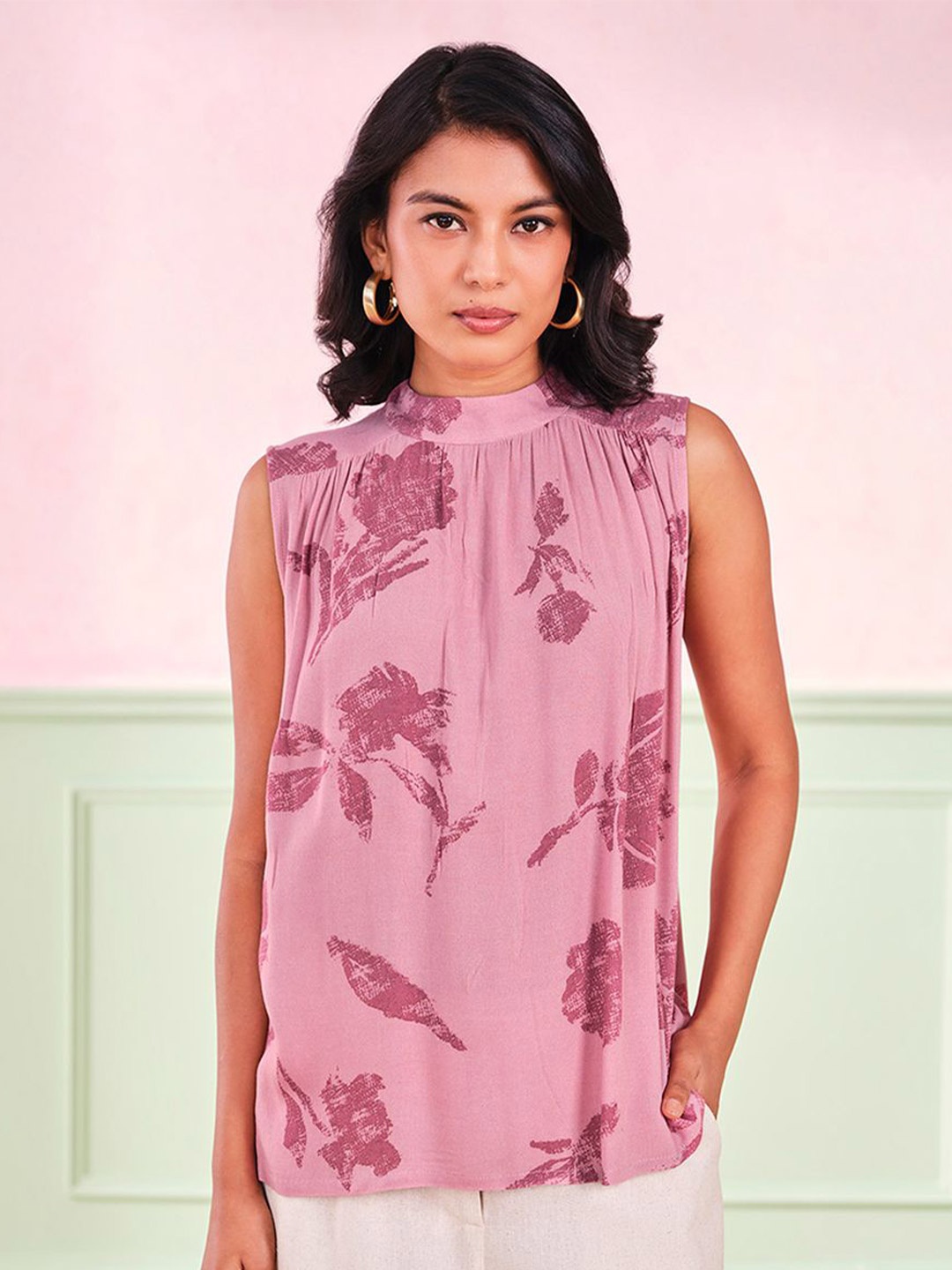 

AND Womens Top, Pink