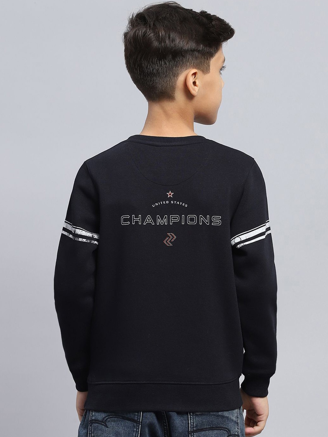 

Monte Carlo Boys Printed Pullover Sweatshirt, Navy blue