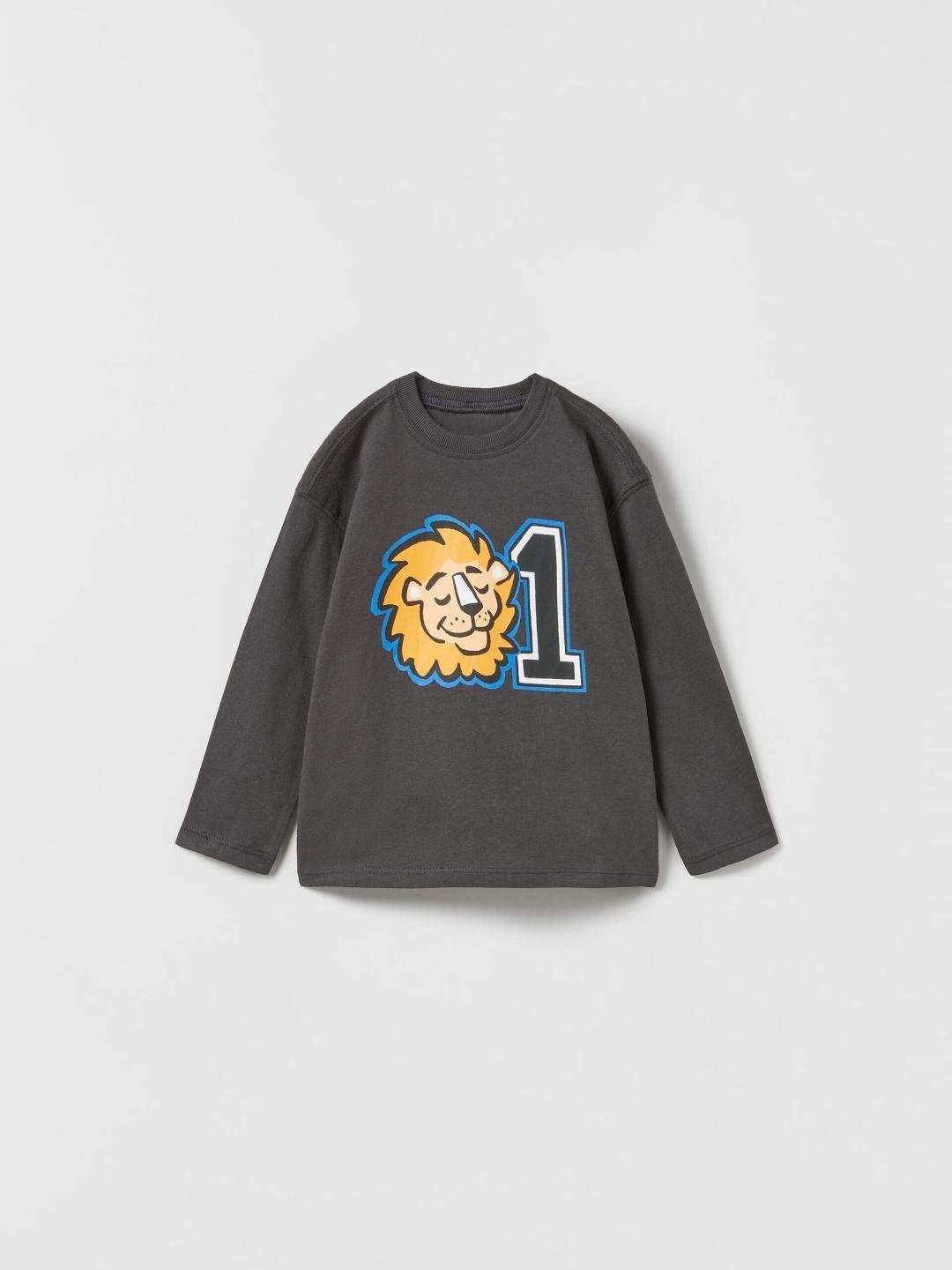 

ZARA Kids-Unisex Grey Tshirts