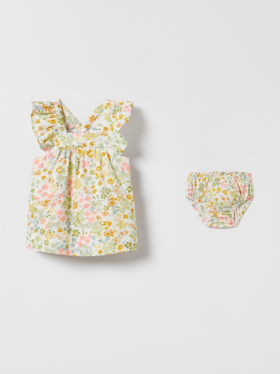 

ZARA Girls Beige Dresses