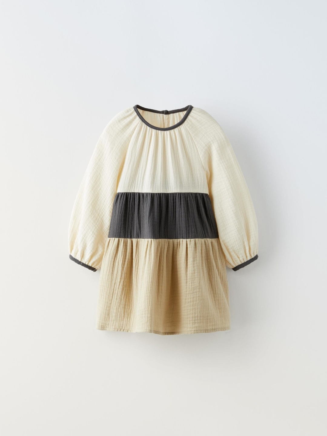 

ZARA Girls Beige Dresses