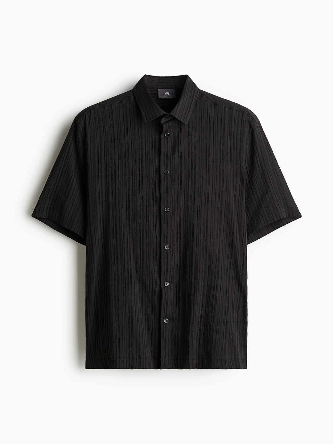 

H&M Men Shirts Casual, Black