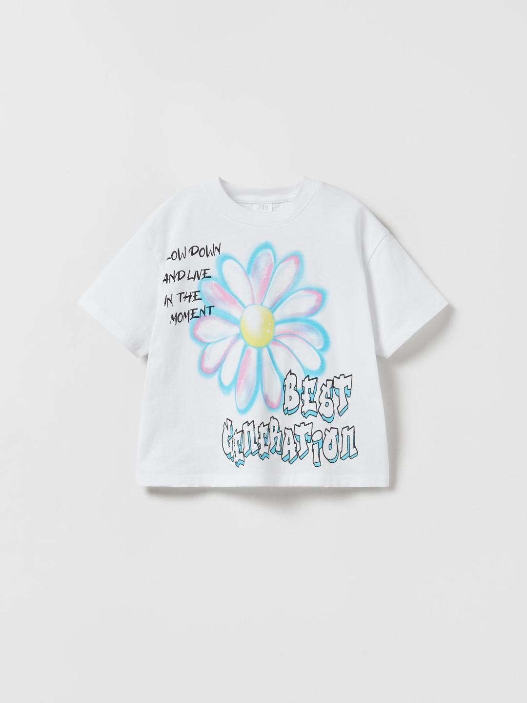 

ZARA Girls Blue Tshirts