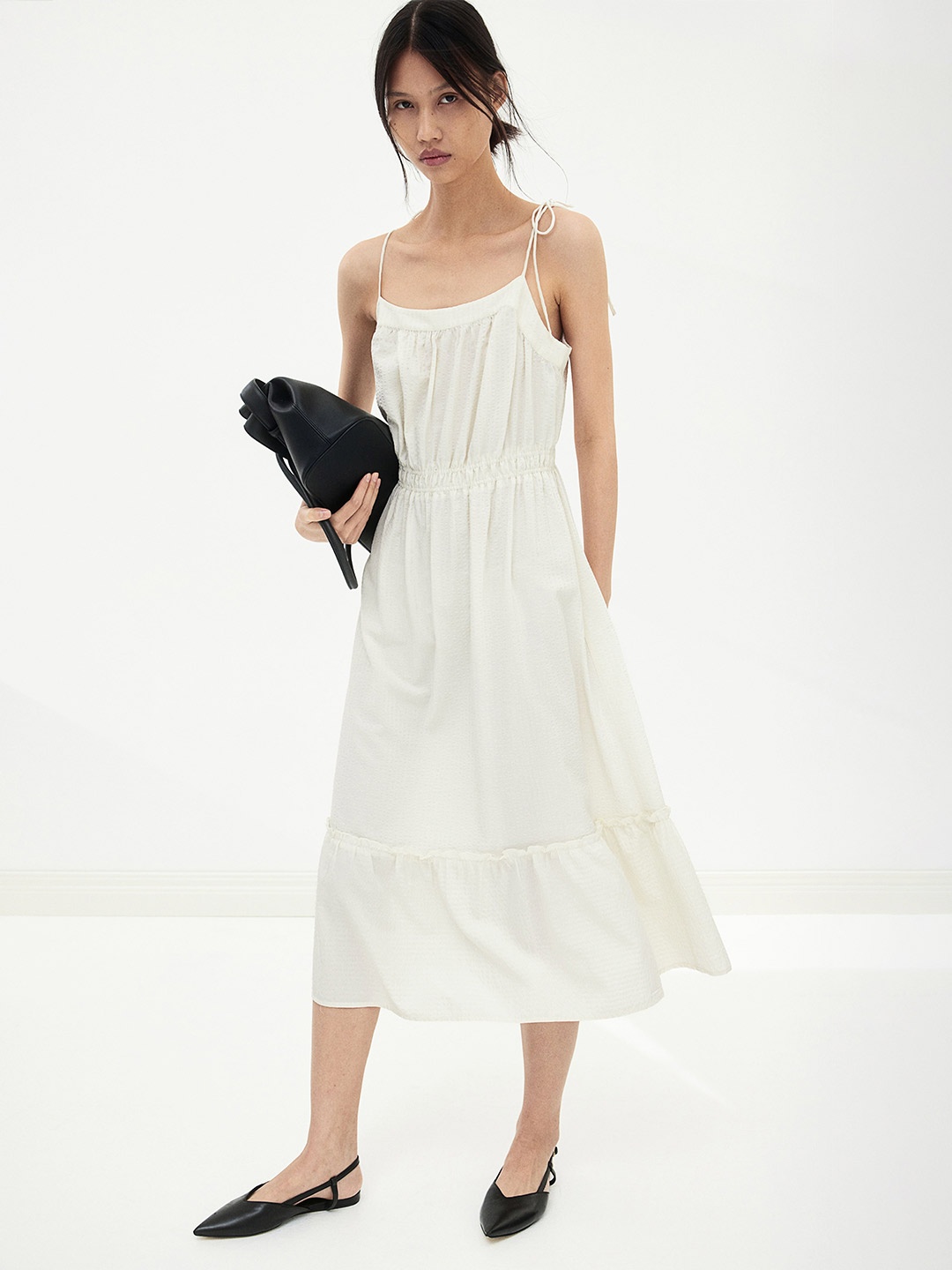 

H&M Women Midi Dresses, White