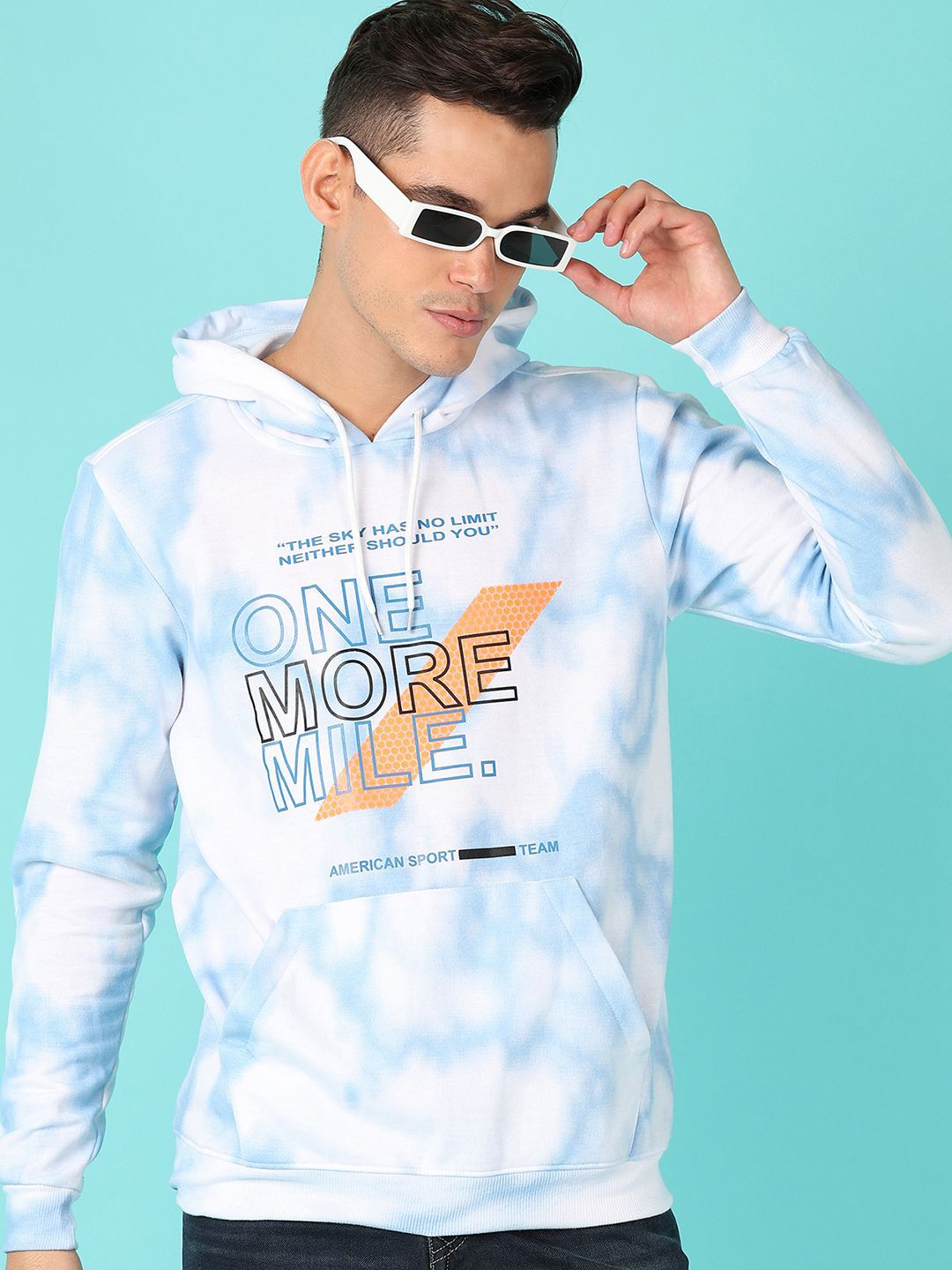 

V-Mart Men winters Hooded Sweatshirt, White