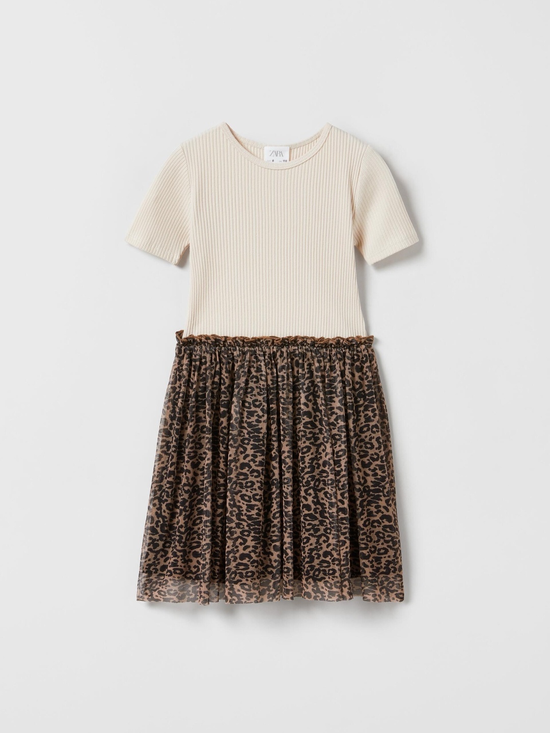 

ZARA Girls Beige Dresses