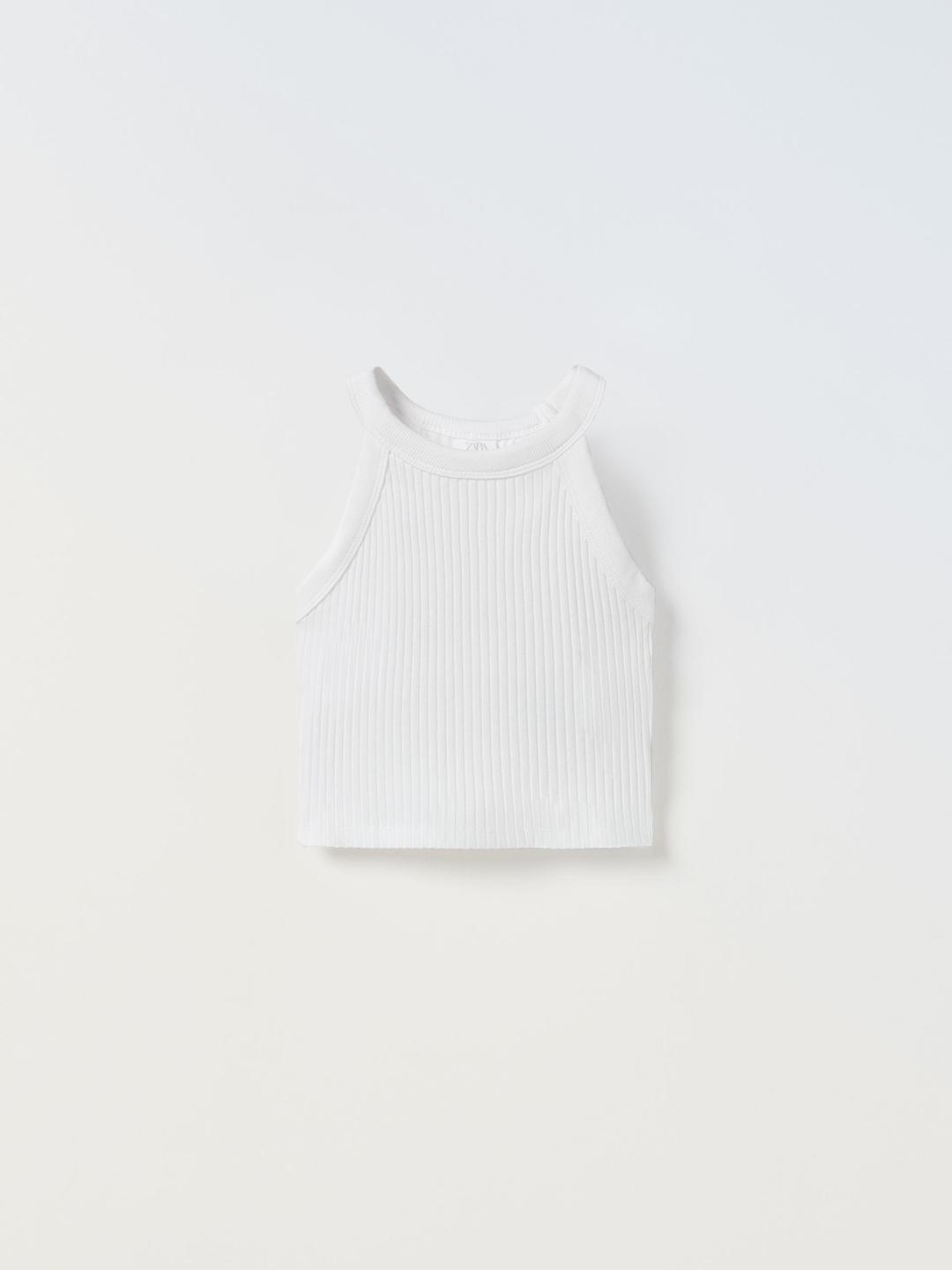 

ZARA Girls White Tshirts