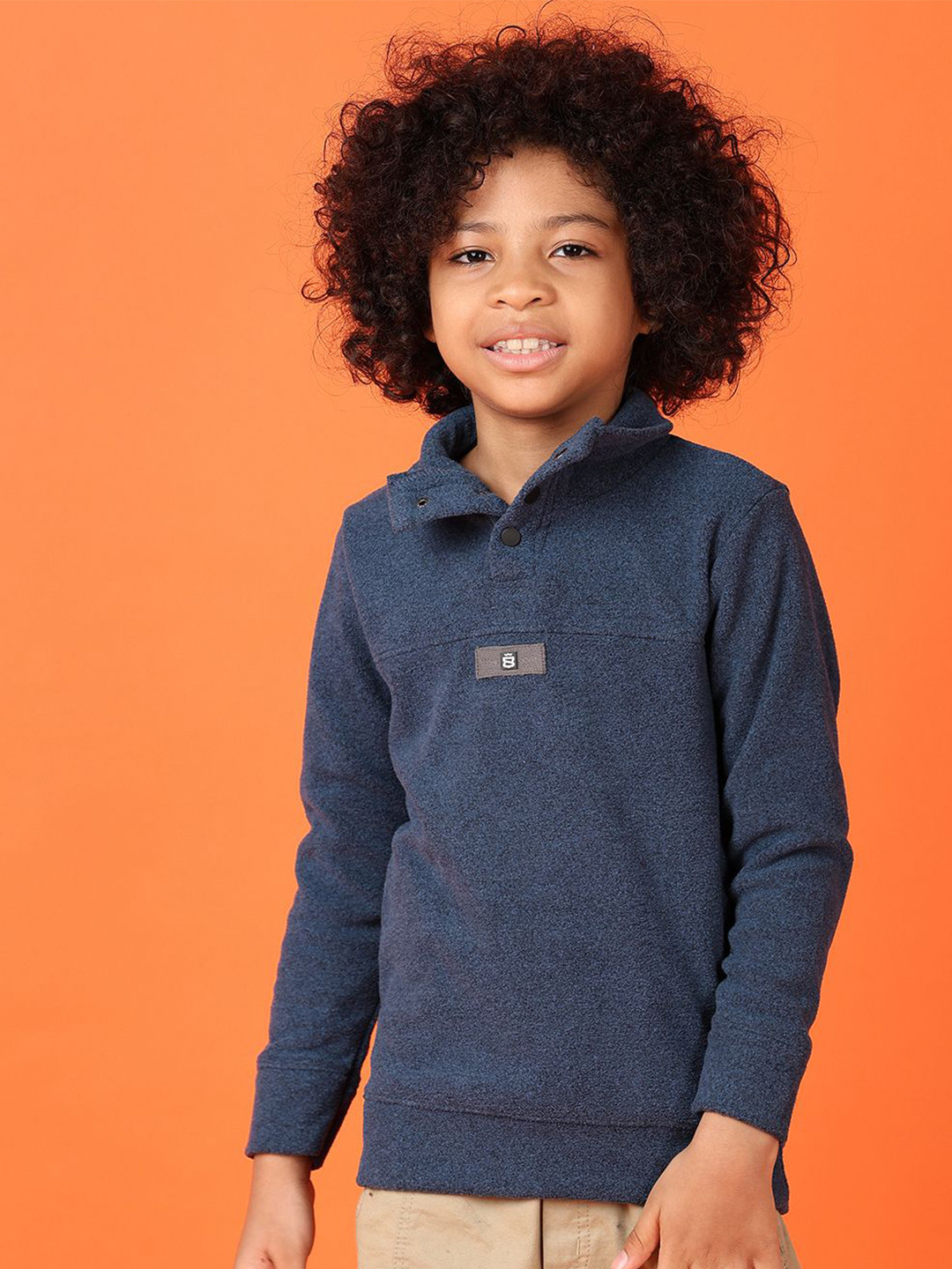 

V-Mart Boys Printed Cotton Casual Pullover Sweatshirt, Blue