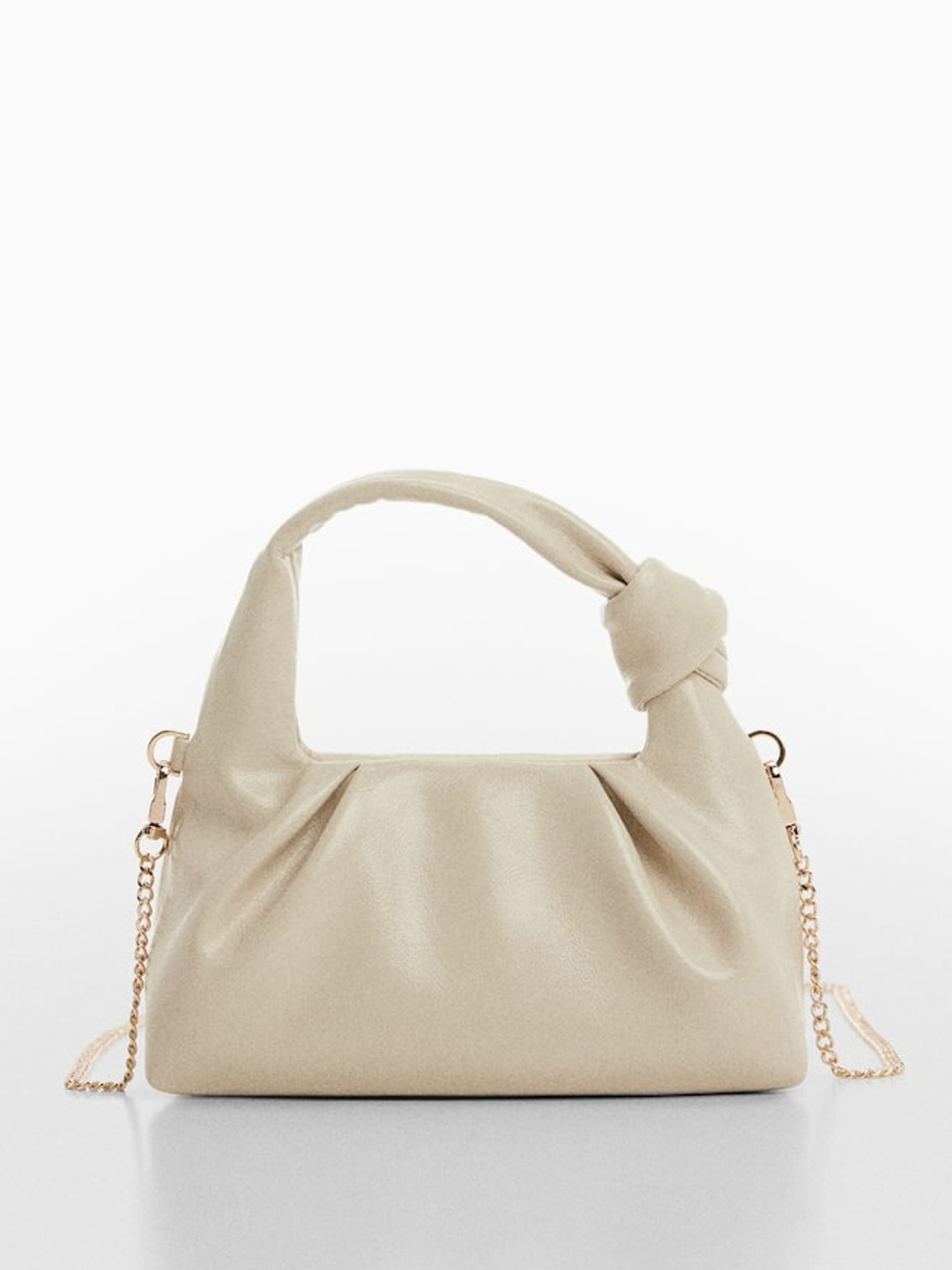 

MANGO Structured Handheld Bag, Off white