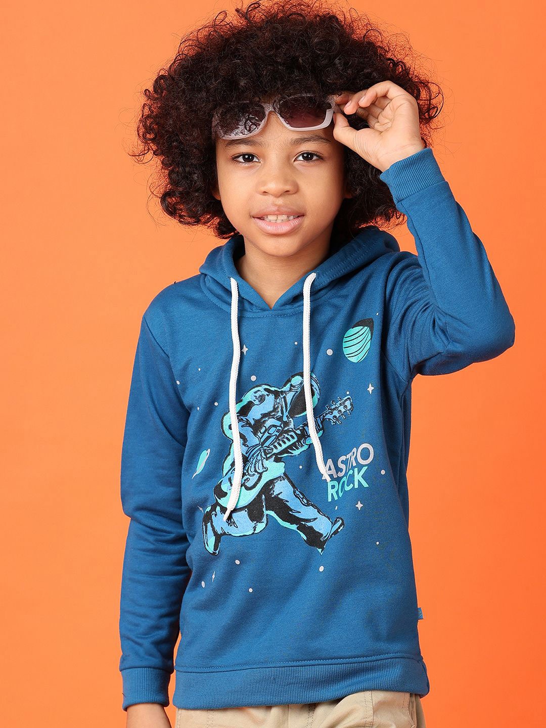 

V-Mart Boys Hooded Sweatshirt, Blue