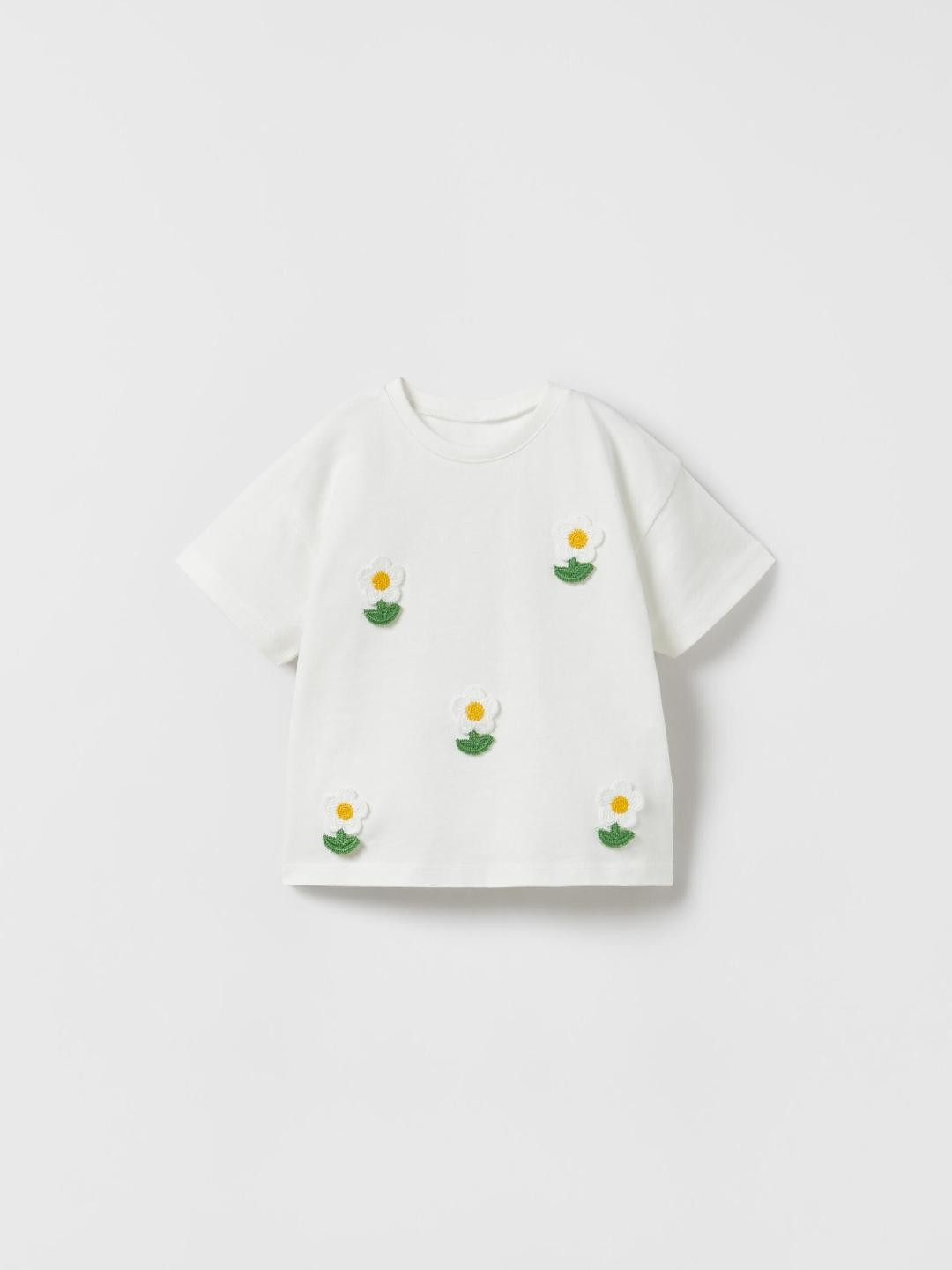 

ZARA Kids-Unisex White Tshirts