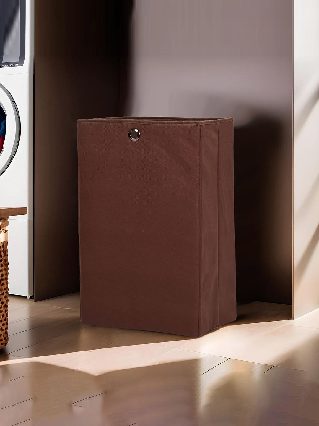 

Kuber Industries Black & Brown 2 Pieces Dustproof Foldable Laundry Bags 80 l