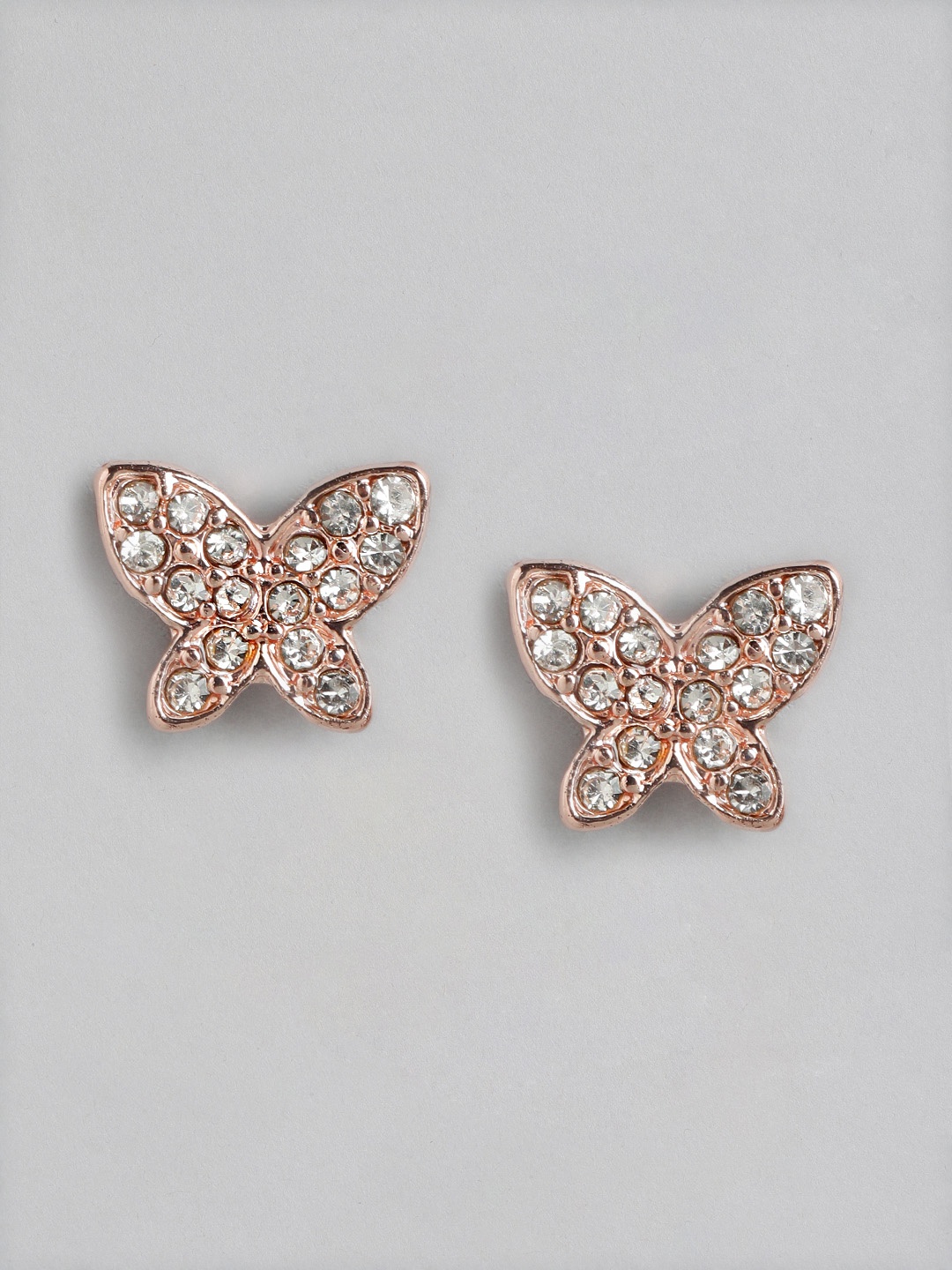 

Forever New Rose-Gold Plated Butterfly Shaped Studs