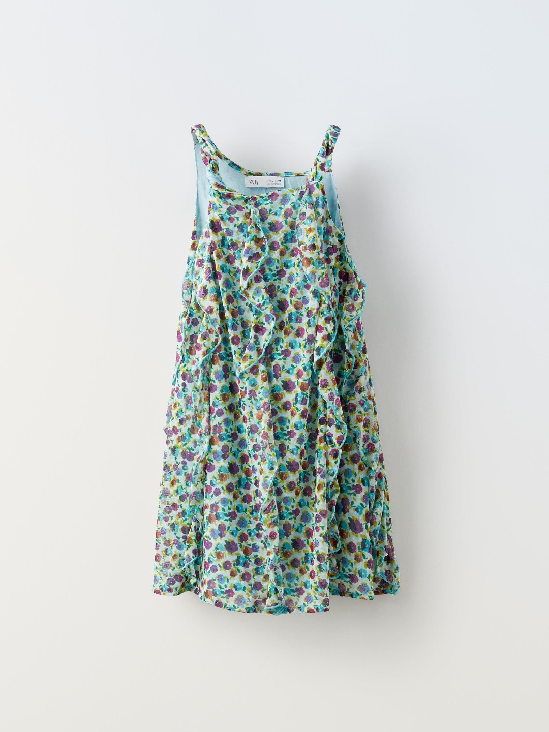 

ZARA Girls Turquoise Blue Dresses